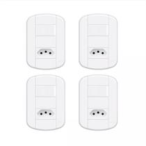 Interruptor 16a/250v Tomadas 2p+t 10a/250v Modular Kit 4