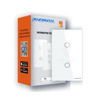 Interruptor 2 Botões Branco Touch Zigbee Novadigital Tuya