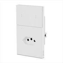 Interruptor 2 Botões Físicos E Tomada 10A Inteligente Zigbee Mercúrio Lite Eka Branco Interruptor 2 Botões Físicos E Tomada 10A Inteligente Zigbee Mercúrio Lite Eka Branco