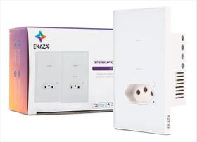 Interruptor 2 Botões Tomada Inteligente Vênus Ekaza Wi-Fi Branco Interruptor 2 Botões Tomada Inteligente Vênus Ekaza Wi-Fi Branco