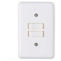 Interruptor 2 tecla cj.completo Bco 4 x 2 Ilumi - 2018