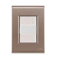 Interruptor 2 tecla paralelo liz ouro velho tramontina Interruptor 2 tecla paralelo liz ouro velho tramontina