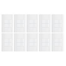 Interruptor 2 Teclas Com Placa 4x2 Fame Modulare - Kit 10 Un