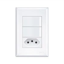 Interruptor 2 Teclas E 1 Tomada 2p+t 10a/250v Fame Evidence