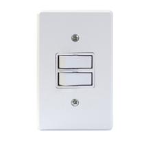 Interruptor 2 Teclas Paralelas Linha Gelo Radial Interruptor 2 Teclas Paralelas Linha Gelo Radial