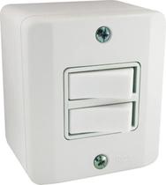 Interruptor 2 Teclas Paralelas Sistema X Branco Radial Interruptor 2 Teclas Paralelas Sistema X Branco Radial