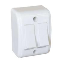 Interruptor 2 Teclas Simples Branco - Mectronic 13710