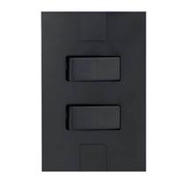 Interruptor 2 Teclas Simples Placa 4x2 Caprice Pluzie
