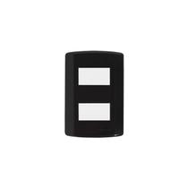 Interruptor 2 teclas simples preto Pluzie modular