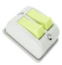 Interruptor 2 Teclas Simples Retangular Cinza Radial 1801043