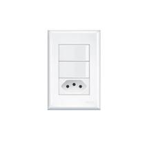 Interruptor 2 Teclas + Tomada 20A Pad 2P+T