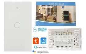 Interruptor 2 Teclas Touch Wifi Intelig Smart Tuya Alexa Bra