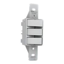 Interruptor 3 Teclas (1 Paralela e 2 Simples) 10a Com Suporte Sem Placa Branco Enerbras Interruptor 3 Teclas (1 Paralela e 2 Simples) 10a Com Suporte Sem Placa Branco Enerbras