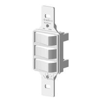 Interruptor 3 Teclas Simples Branco Bari - Alumbra