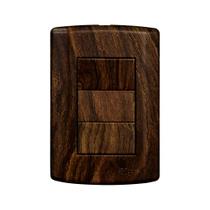 Interruptor 3 Teclas Simples com Placa 4x2 Matiz Pluzie Interruptor 3 Teclas Simples com Placa 4x2 Matiz Pluzie