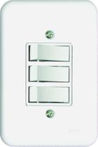 Interruptor 3 Teclas Simples Linha Pollar Radial 1901.004 Interruptor 3 Teclas Simples Linha Pollar Radial 1901.004