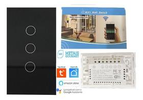 Interruptor 3 Teclas Touch Wifi Inteligente Smart Tuya Alexa