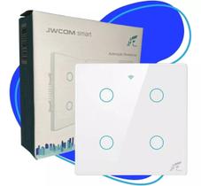 Interruptor 4 Botões Wifi 4x4 Instalação Com Ou Sem Neutro