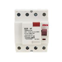 Interruptor 4 Polos Steck 100A Diferencial SDR4100003