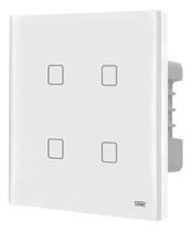 Interruptor 4 Teclas Touch Inteligentes Wi-fi Branco 4x4 Branco