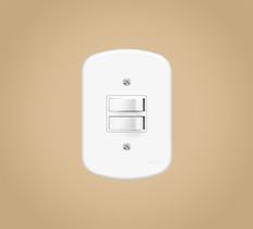Interruptor 4x2 Paralelo Duplo Fame Blanc 10a