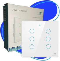 Interruptor 6 Botões Wifi 4x4 Instalação Com Ou Sem Neutro - JWCOM