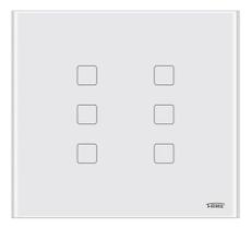 Interruptor 6 Teclas Touch Inteligente Wi-fi Branco 4x4 Fame 10 A 127/220v Branco Interruptor 6 Teclas Touch Inteligente Wi-fi Branco 4x4 Fame 10 A 127/220v Branco