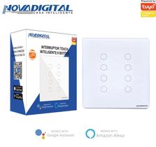 Interruptor 8 Teclas 4x4 Branco Touch Wi-fi Novadigital Tuya Interruptor 8 Teclas 4x4 Branco Touch Wi-fi Novadigital Tuya