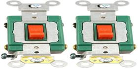 Interruptor AC Leviton 3032-2R 30A 120/277V de dois pólos, pacote com 2 Interruptor AC Leviton 3032-2R 30A 120/277V de dois pólos, pacote com 2