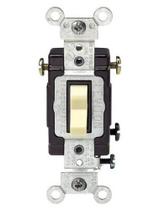 Interruptor alternativo silencioso AC de aterramento iluminado de 3 vias Leviton Interruptor alternativo silencioso AC de aterramento iluminado de 3 vias Leviton