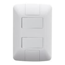 Interruptor Aria 2 Teclas Simples 4x2 com Placa Branco Tramontina
