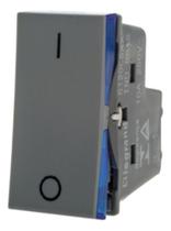 Interruptor bipolar simples cinza 612005cz pial plus +