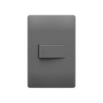Interruptor Bipolar Simples Fame Habitat Onix Com Placa 4x2 Onix