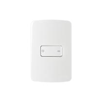 Interruptor Bipolar Simples MarGirius B3 10A com Placa 4x2 Branco