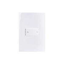 Interruptor Bipolar Simples MarGirius Sleek 10A com Placa 4x2 Branco Interruptor Bipolar Simples MarGirius Sleek 10A com Placa 4x2 Branco