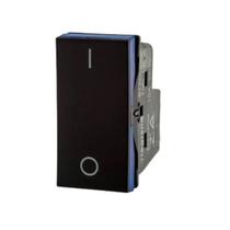 Interruptor bipolar simples preto 612005pt pial plus+