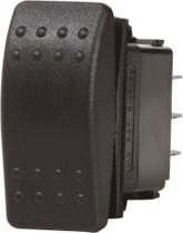 Interruptor Blue Sea Systems 7930 Contura II OFF- (ON) SPST preto Interruptor Blue Sea Systems 7930 Contura II OFF- (ON) SPST preto