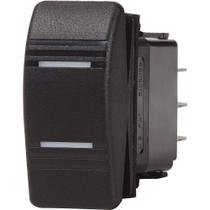 Interruptor Blue Sea Systems Contura DPDT preto - LIGADO Interruptor Blue Sea Systems Contura DPDT preto - LIGADO