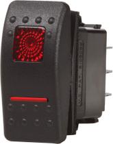 Interruptor Blue Sea Systems Contura II ON-ON DPDT preto Interruptor Blue Sea Systems Contura II ON-ON DPDT preto