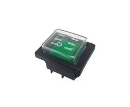 Interruptor Botão com Capa Extratora IPC Brasil Verde - 110/220V Interruptor Botão com Capa Extratora IPC Brasil Verde - 110/220V