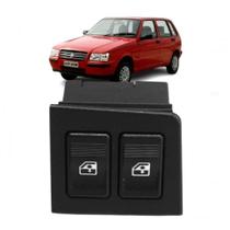 Interruptor Botão Duplo Vidro Elétrico Uno 84/13 Led Âmbar Interruptor Botão Duplo Vidro Elétrico Uno 84/13 Led Âmbar