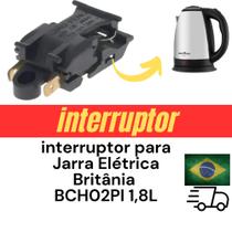 Interruptor Botão para Chaleira Jarra Elétrica Britânia BCH02PI 1,8L