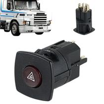 Interruptor Botão Pisca Alerta para Scania 112 / 113 Painel Reto (523962)