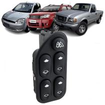 Interruptor Botão Quadruplo Vidro Elétrico Fiesta 2003 / 2014 Ecosport Ranger 2003 / 20110 Interruptor Botão Quadruplo Vidro Elétrico Fiesta 2003 / 2014 Ecosport Ranger 2003 / 20110