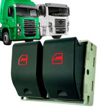 Interruptor Botão Vidro Elétrico para VW Volkswagen Constellation - Motorista - Duplo - LED Vermelho (6Q0959858A Ospina