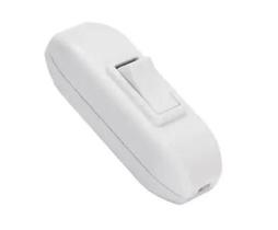 Interruptor Centro De Cordão Branco 10A 250V Centro De Fio Interruptor Centro De Cordão Branco 10A 250V Centro De Fio