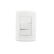 Interruptor Com 1 Tecla Simples Com Placa 4x2 Branco Interruptor Com 1 Tecla Simples Com Placa 4x2 Branco