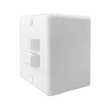 Interruptor com 2 duas tecla de sborepor ilumi 250V 6A (6318)
