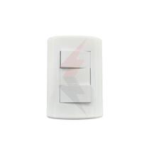 Interruptor Com 2 Teclas Simples Com Placa 4x2 Branco
