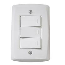 Interruptor com 3 Teclas 10A Lux2 - Tramontina Interruptor com 3 Teclas 10A Lux2 - Tramontina